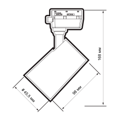 PTR  0708  8w 4000K 24° BL (чёрный) IP40 Jazzway