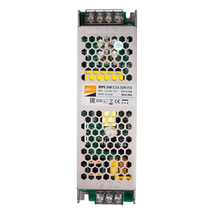 BSPS 24V  8,25A=200W IP20 5 л.гар. Jazzway