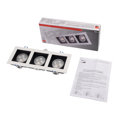 Светильник встраиваемый карданный PSP-S 213 3x8W 4000K 55° White IP40 — вид 4