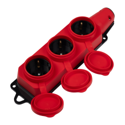 PRC-123-Red 16A 220V IP44 каучук красная Jazzway