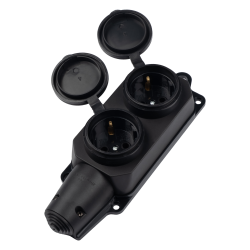 PRC-122-BL 16A 220V IP44 каучук Jazzway