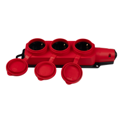 PRC-123-Red 16A 220V IP44 каучук красная Jazzway