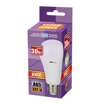 Лампа светодиодная PLED- SP A65 30w E27 5000K 230/50 — вид 2