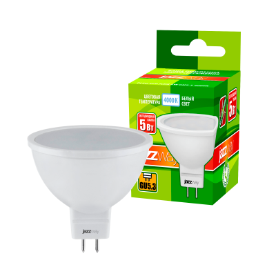 Лампа светодиодная PLED- ECO-JCDR 5W 4000K 400Lm GU5.3 230V/50Hz — вид 3