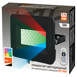 PFL- 30W RGB BL (черный) IP65 Jazzway