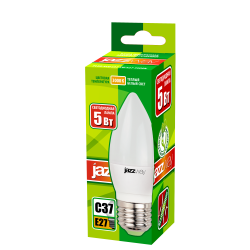 PLED- ECO-C37 5w E27 3000K 400Lm 230V/50Hz  Jazzway