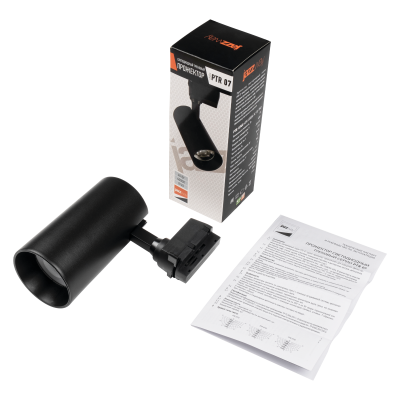 Светильник трековый светодиодный PTR 0740 40w 4000K 24° BL (чёрный) IP40 — вид 4