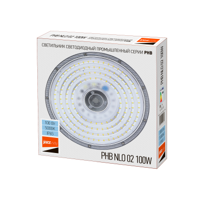 Светильник светодиодный влагозащищенный ДСП PHB NLO 02 100w 5000K 90° IP65 — вид 5