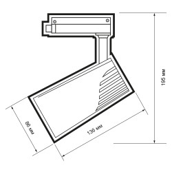PTR  1732 32w 4000K 24° WH (белый) IP40 Jazzway