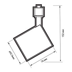 PTR  0510 10w 3000K 24° WH (белый) IP40 Jazzway