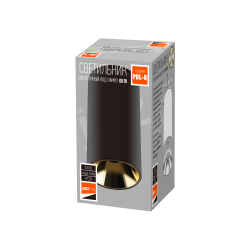 PDL-R 14080 GU10 BL/GL (черный/золото) 230V IP20 Jazzway