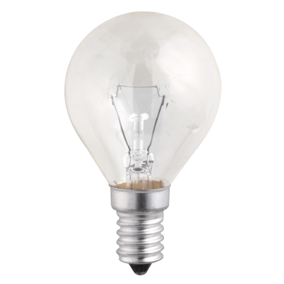 P45  240V  40W  E14  clear
