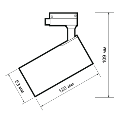 PTR  0715 15w 5000K 24° BL (чёрный) IP40 Jazzway