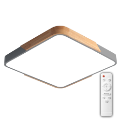 PPB Sсandic-S 72w DIM 3000-6500K GR/W с деревянной планкой IP20 420*420*50 Jazzway