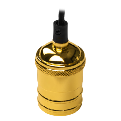 RETRO патрон с проводом PLC 02 E27 230V/1M GOLDEN Jazzway