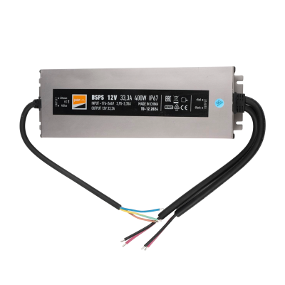 Блок питания (драйвер) BSPS 12V33,30A=400W IP67 5 л.гар. — вид 3