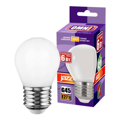 Лампа светодиодная PLED OMNI G45 6w E27 3000K FR 230/50 — вид 3