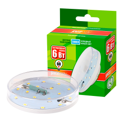 PLED- ECO-GX53  6w  3000K CLEAR  Jazzway
