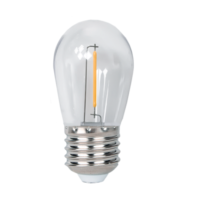 Лампа светодиодная PLED- ECO- S14 1w E27 2700K CLEAR