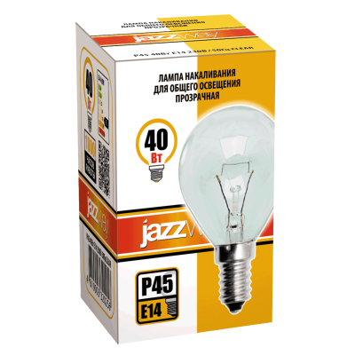 Лампа накаливания P45 240V 40W E14 clear — вид 2
