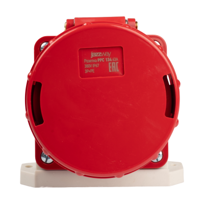Розетка cтационарная для открытой установки PPC 134 3Р+РЕ 63А 380В IP67 — вид 5