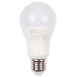 PLED-A60 МО 20w 4000K E27 DC12-48V/AC12-48V (низковольтная) Jazzway