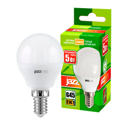 PLED- ECO-G45 5w E14 3000K 400Lm 230V/50Hz  Jazzway