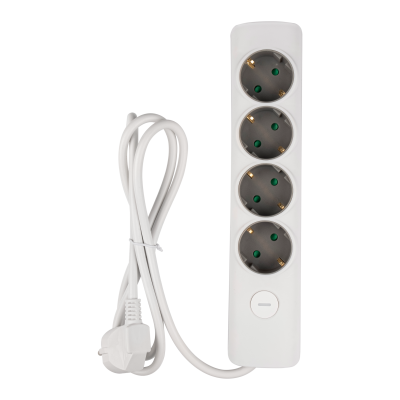 Удлинитель JAZZway ET-04-140W (4 x 1,4) заземл., выкл.