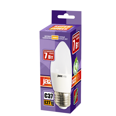 Лампа светодиодная PLED- SP C37 7w E27 3000K 230/50 — вид 2