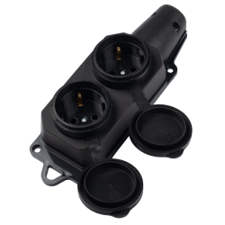 PRC-122-BL 16A 220V IP44 каучук Jazzway