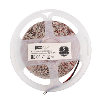 Лента светодиодная PLS 2835/ 60-12V 6500K IP20 5m (белый свет)