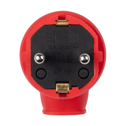 PRC-251-Red 16А 220V IP44 каучук красная Jazzway