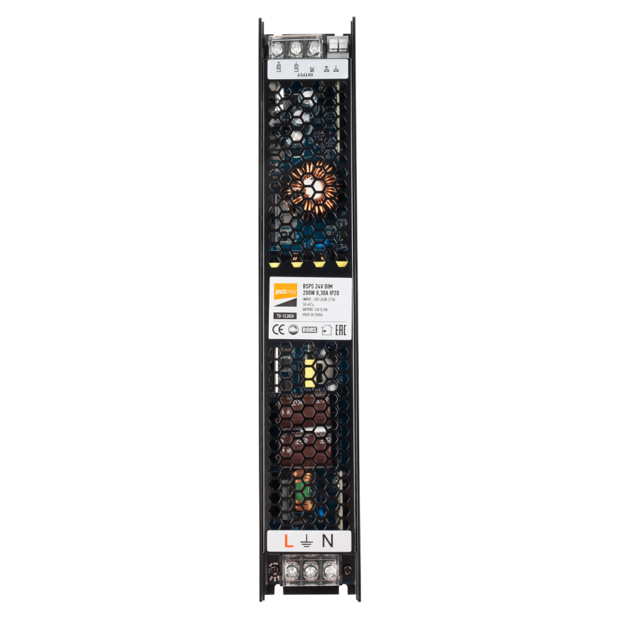 BSPS 24V DIM  200W=8,30A диммируемый  IP20 5 л.гар.  Jazzway