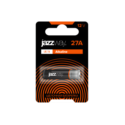 Щелочная 12В батарейка JAZZway LR27A Alkaline BL-1