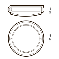 PBH - PC7-RA   8W 4000K WHITE IP65  Jazzway