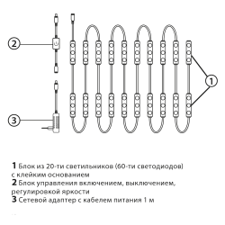 JAZZway ML-L20, подсветка для зеркала, диммер