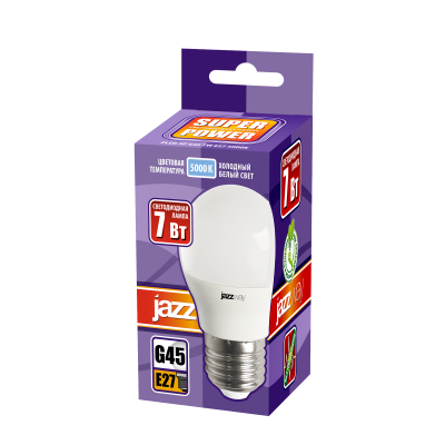 Лампа светодиодная PLED- SP G45 7w E27 5000K 230/50 — вид 2