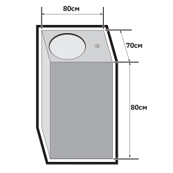 PDL-S 72080 GU10-1 BL 230V IP65  Jazzway