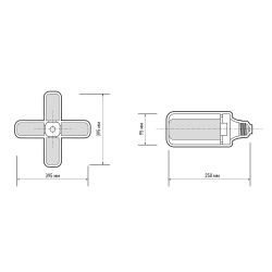 PPG T95-4p AGRO 36w FR E27 ( для растений) Jazzway