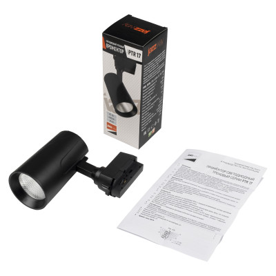 Светильник трековый светодиодный PTR 1725 25w 4000K 24° BL (чёрный) IP40 — вид 4