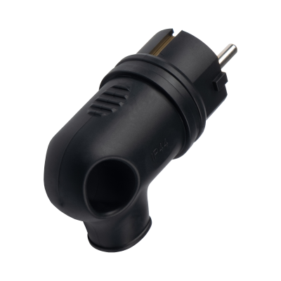 Вилка угловая с кольцом PRC-251-BL 16А 220V IP44 каучук — вид 3