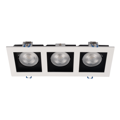 Светильник встраиваемый карданный PSP-S 213 3x8W 4000K 55° White IP40