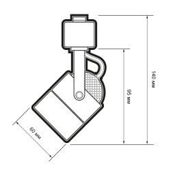 PTR  24 GU10 WH (белый) 230V IP20 Jazzway