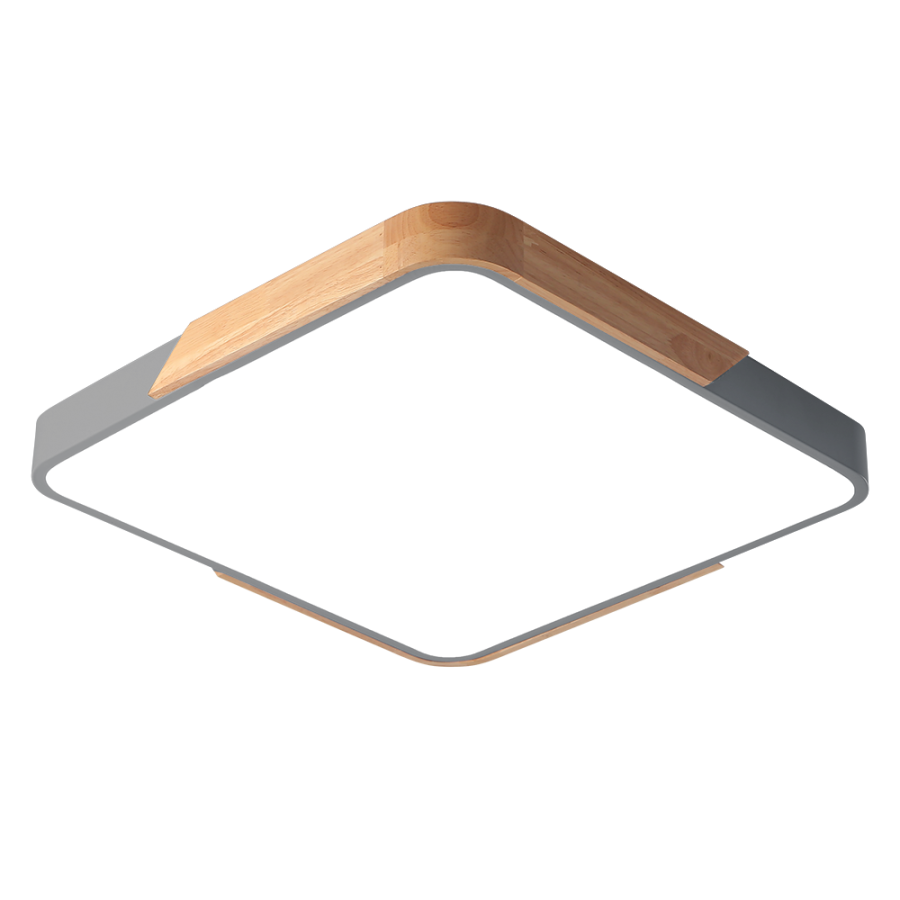 PPB Sсandic-S 36w 4000K GR/W с деревянной планкой IP20 320*320*50 Jazzway