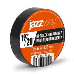 Изолента ПВХ JAZZway 19мм * 20м  черная