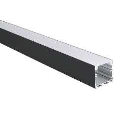 Профиль PAL 3535-BLACK (комплект) накладной 2м анод.Jazzway