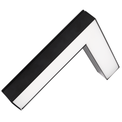 PSO-02L 16W 4000K BLACK L-обр. 255x255x42 IP40 Jazzway