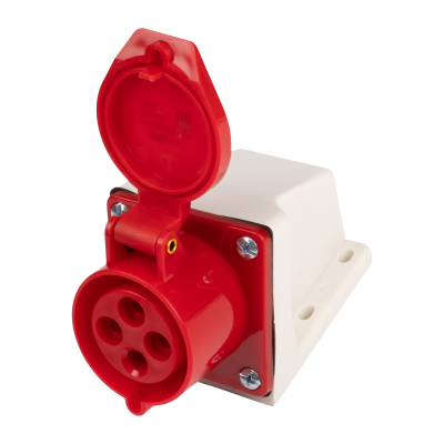 Розетка cтационарная для открытой установки PPC 114 3Р+РЕ 16А 380В IP44 — вид 2