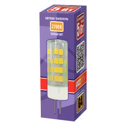 PLED-G4  5w  2700K 400Lm 175-240V (пластик d15*47мм) Jazzway