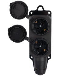 PRC-122-BL 16A 220V IP44 каучук Jazzway